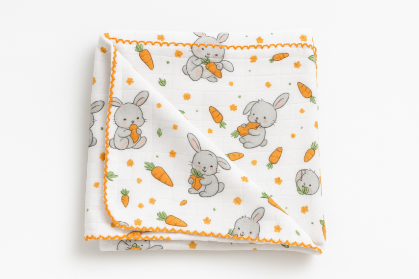 Bunny Keten Bebek Battaniyesi - 1