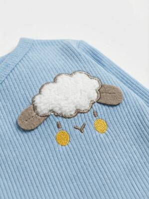 Cloud Mavi  5'li  Yenidoğan Hastane Çıkış Seti Pamuklu - 2