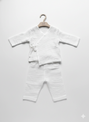 Louis Müslin Premium 5'li Yenidoğan Hastane Çıkış Seti - 2