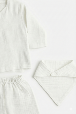 Louis Müslin Premium 5'li Yenidoğan Hastane Çıkış Seti - 2