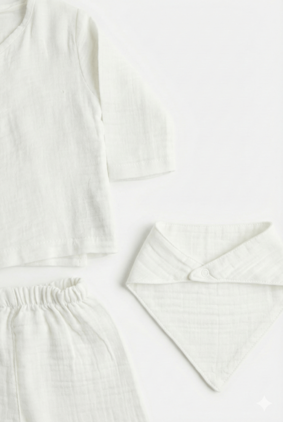 Louis Müslin Premium 5'li Yenidoğan Hastane Çıkış Seti - 2