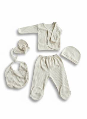 Vanillaberry 5'li  Yenidoğan Pamuklu Hastane Çıkış Seti  - 2